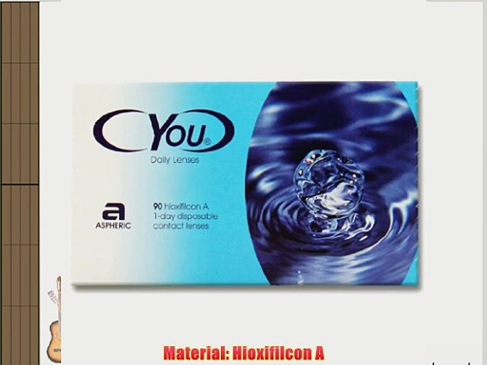 Cyou Daily Lenses Tageslinsen weich 90 St?ck / BC 8.7 mm / DIA 14.2 / -100 Dioptrien