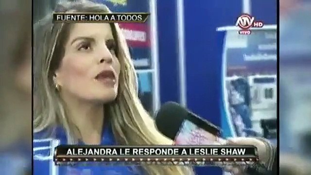 Alejandra Baigorria: No me creen enemistades con Leslie Shaw