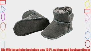 Premium smileBaby Lammfellschuhe Babyschuhe Grau 20