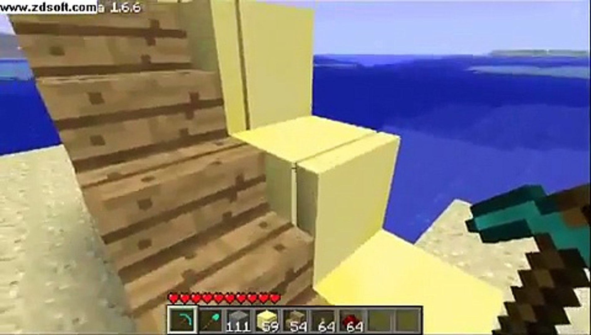 Minecraft:Retractable Staircase in 5 minutes (using Pistons)