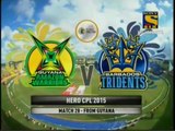 CPL 2015 - Match 28 - Guyana Amazon Warriors vs Barbados Tridents Highlights CPL T20 2015