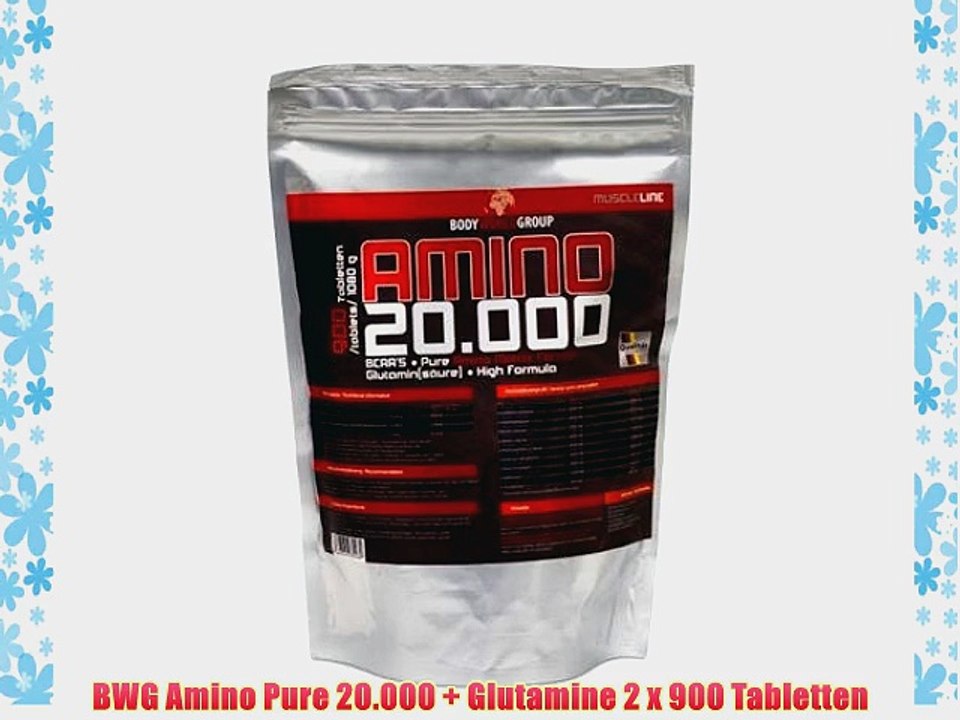 BWG Amino Pure 20.000   Glutamine 2 x 900 Tabletten