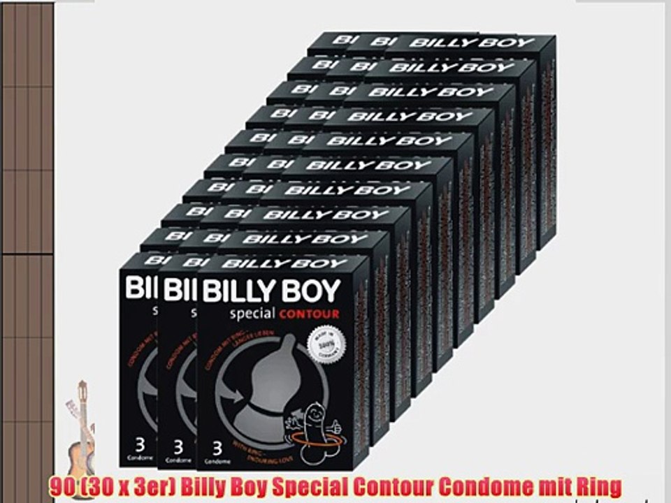 90 (30 x 3er) Billy Boy Special Contour Condome mit Ring
