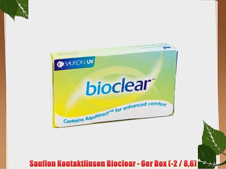 Sauflon Kontaktlinsen Bioclear - 6er Box (-2 / 86)