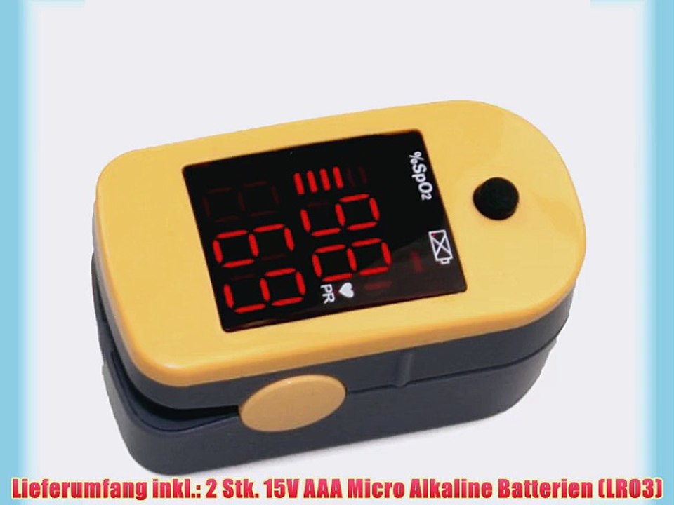 Fingerpulsoximeter MD300C1 mit LED-Anzeige *Farbe: gelb