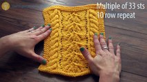 How-To Knit the Cables and Leaves Stitch