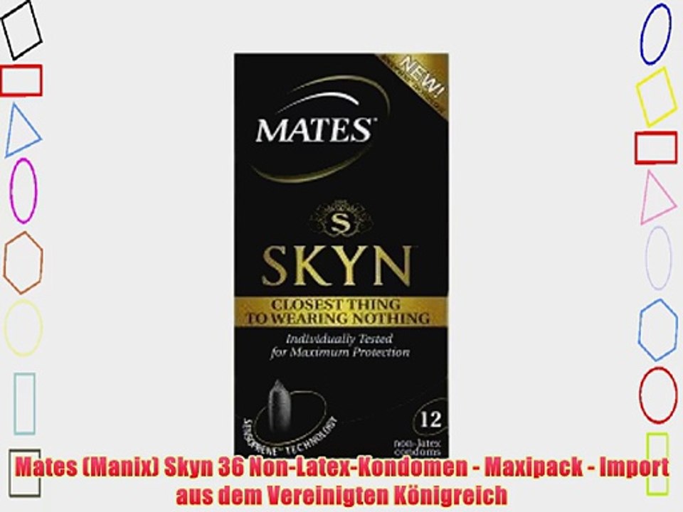 Mates (Manix) Skyn 36 Non-Latex-Kondomen - Maxipack - Import aus dem Vereinigten K?nigreich