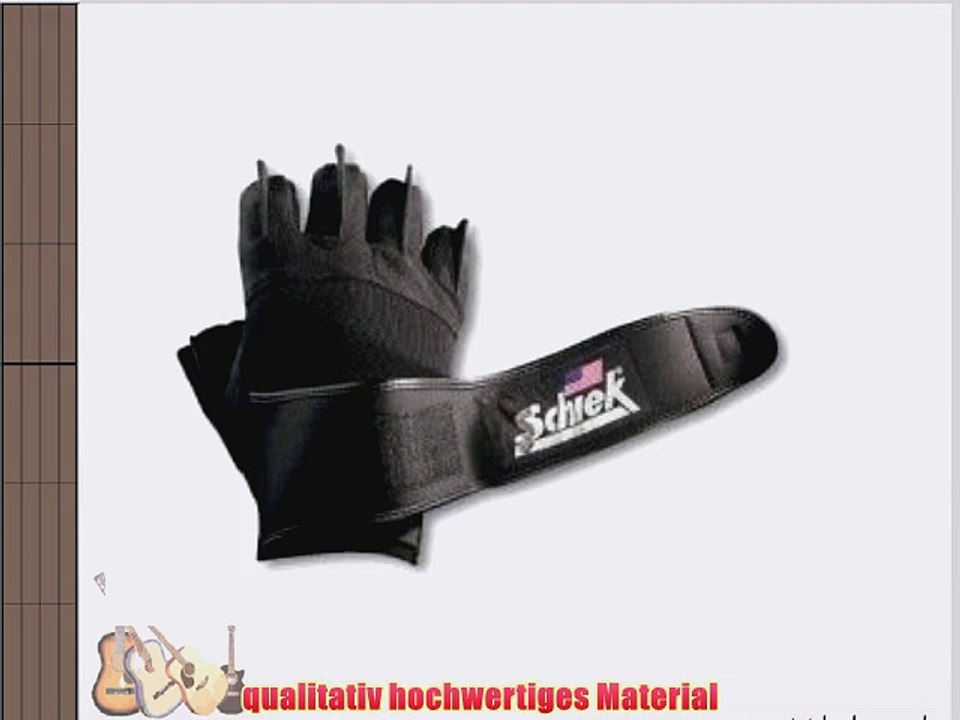 Schiek Sports Handschuhe mit Handgelenkbandage Platin Serie Modell 540 Gr. M