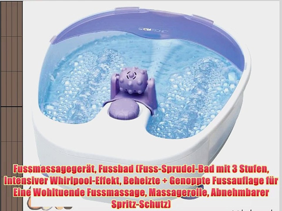 Fussmassageger?t Fussbad (Fuss-Sprudel-Bad mit 3 Stufen Intensiver Whirlpool-Effekt Beheizte