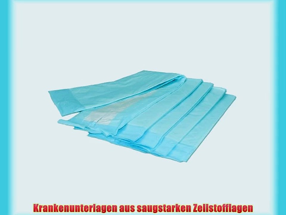 Saug Stark 1000 - 200 Krankenunterlagen Einmalunterlagen Wickelunterlagen blau 40 x 60 cm 6-lagig