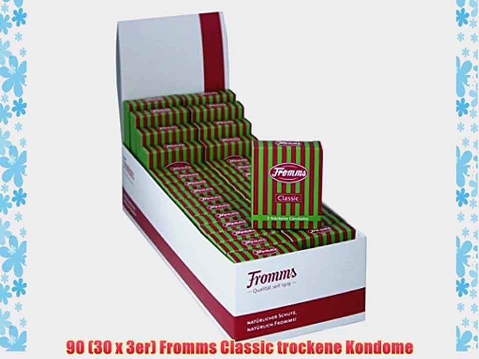 90 (30 x 3er) Fromms Classic trockene Kondome