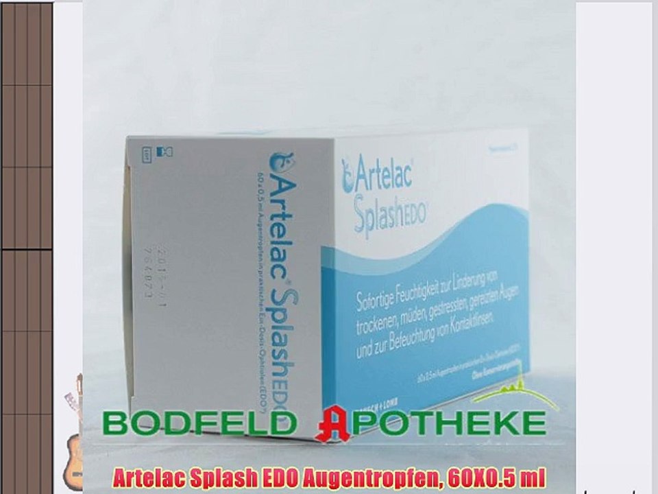 Artelac splash edo augentropfen 60x0.5 ml