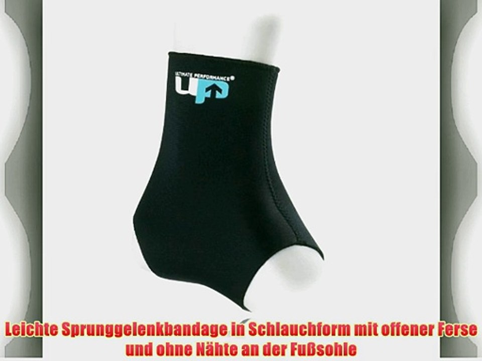 Ultimate Performance Sprunggelenkbandage Sprunggelenkst?tze Sportbandage in S - XL - Schwarz