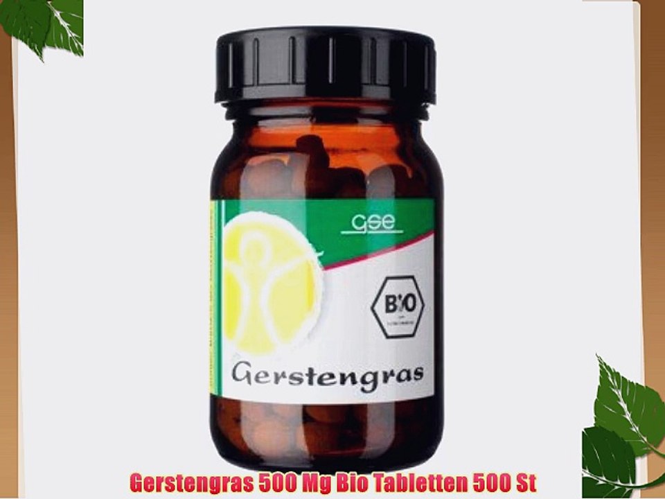 Gerstengras 500 Mg Bio Tabletten 500 St