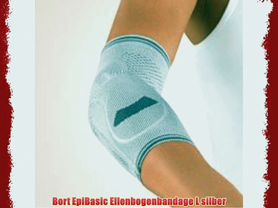 Bort EpiBasic Ellenbogenbandage L silber