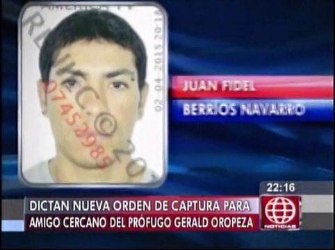 Caso Oropeza: amigo de Gerald tiene nueva orden de captura
