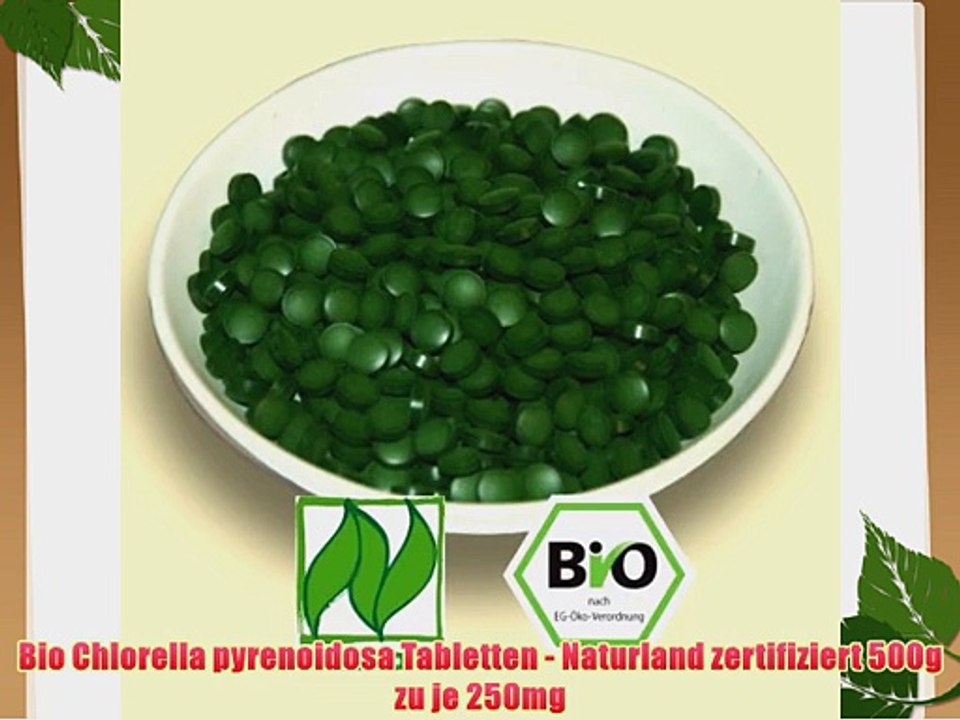Bio Chlorella pyrenoidosa Tabletten - Naturland zertifiziert 500g zu je 250mg
