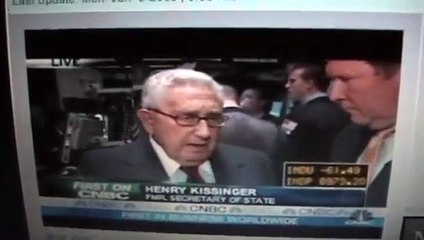 Kissinger Says Obama's Task Is To Create A "New World Order": 1/5/09