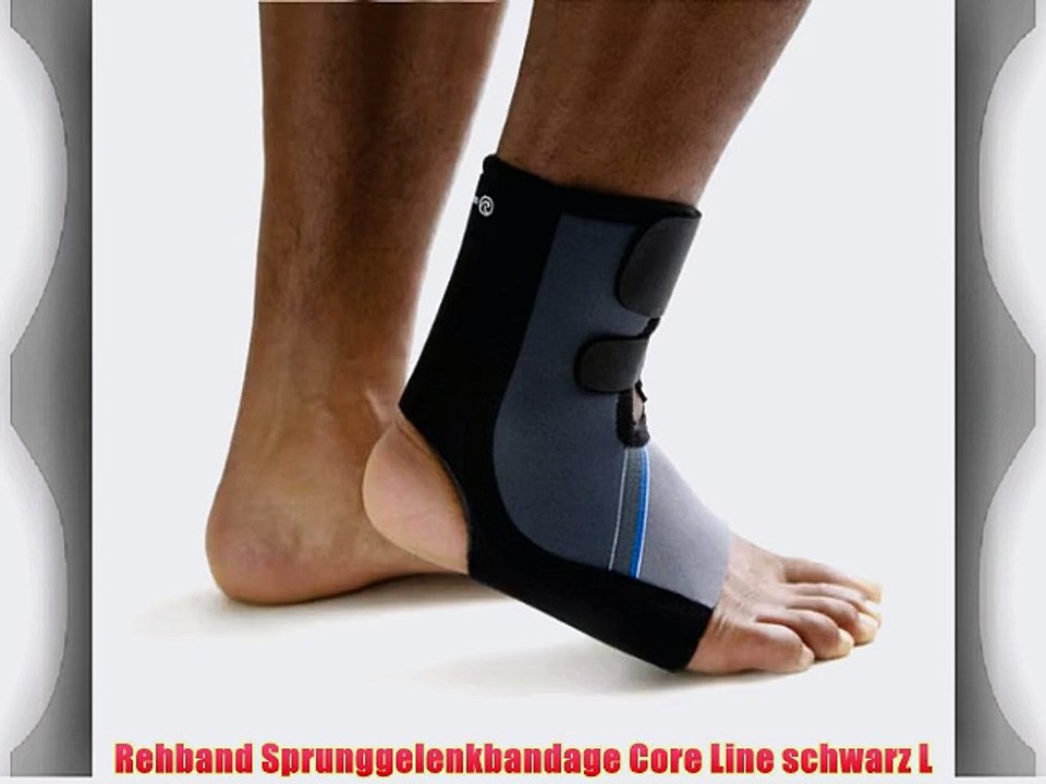 Rehband Sprunggelenkbandage Core Line schwarz L