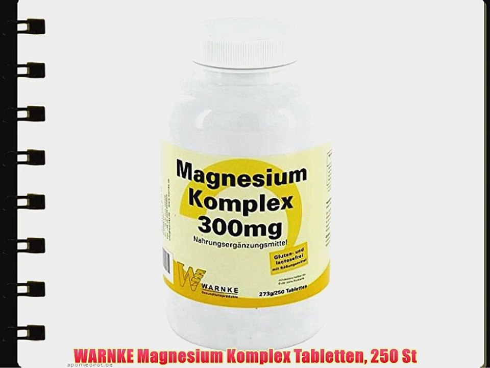 WARNKE Magnesium Komplex Tabletten 250 St