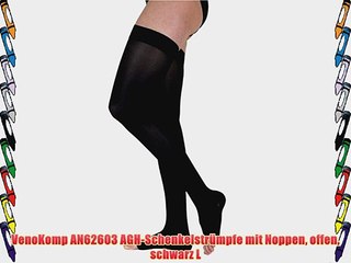VenoKomp AN62603 AGH-Schenkelstr?mpfe mit Noppen offen schwarz L