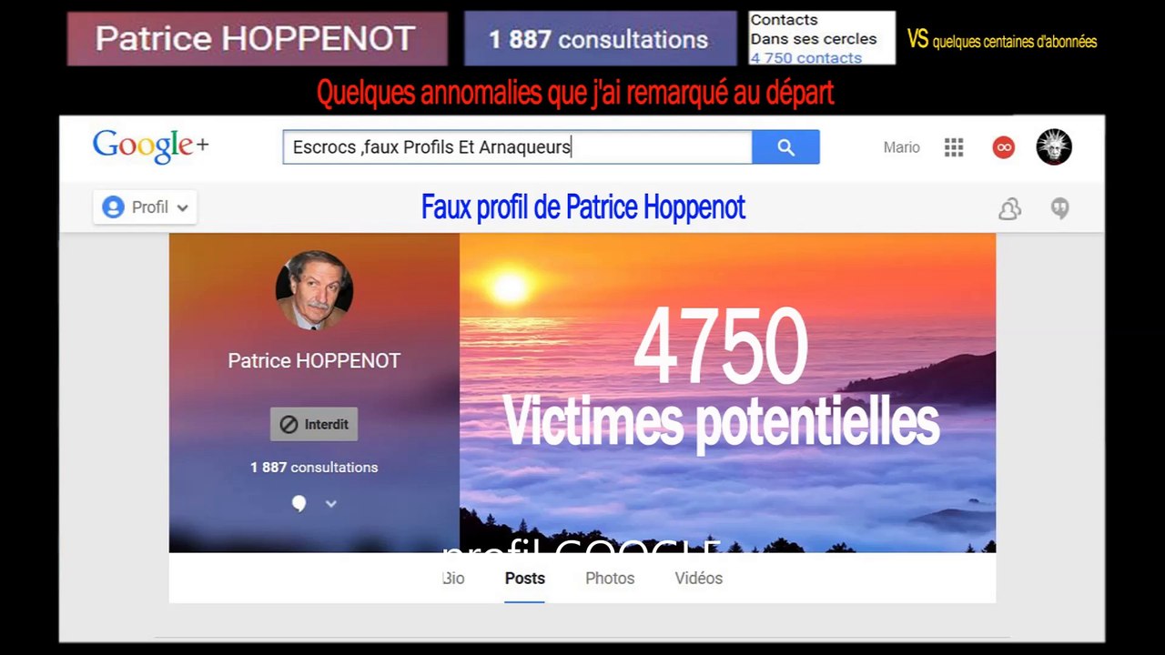 FAUX PROFILS!