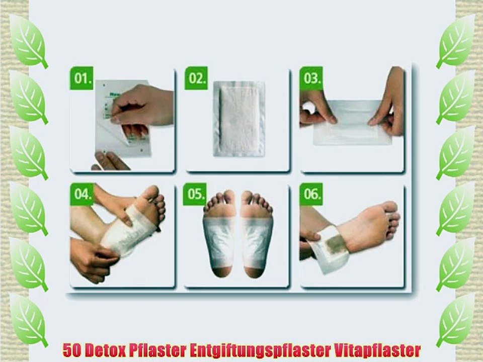 50 Detox Pflaster Entgiftungspflaster Vitapflaster