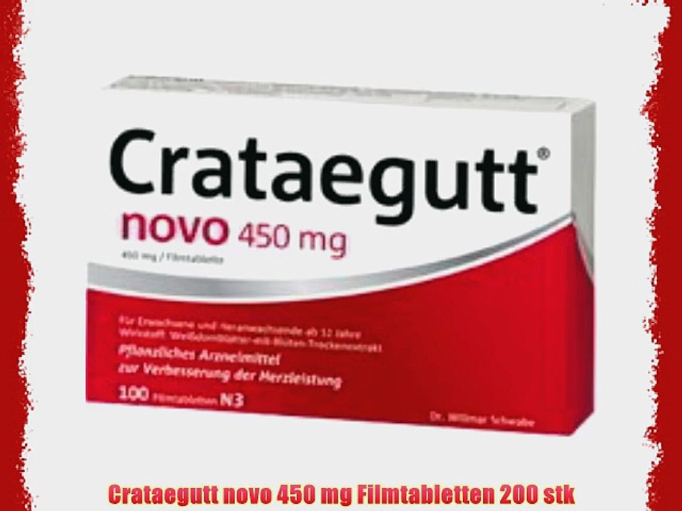 Crataegutt novo 450 mg Filmtabletten 200 stk