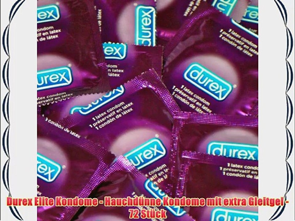 Durex Elite Kondome - Hauchd?nne Kondome mit extra Gleitgel - 72 St?ck