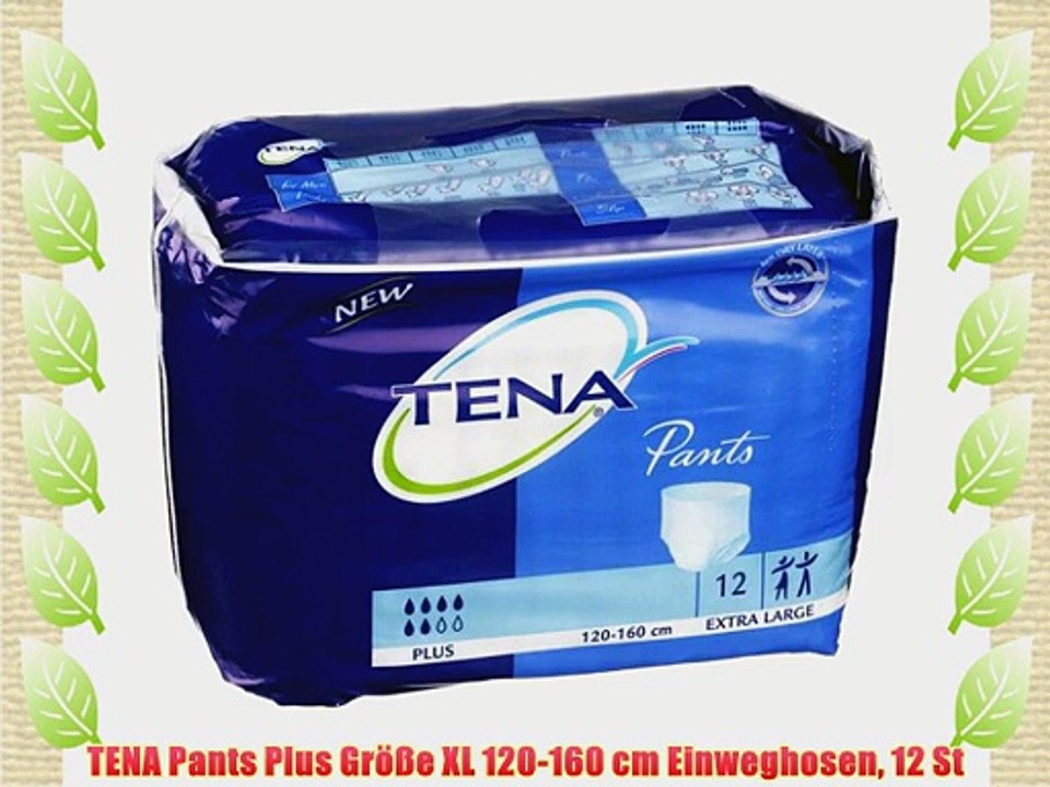TENA Pants Plus Gr??e XL 120-160 cm Einweghosen 12 St