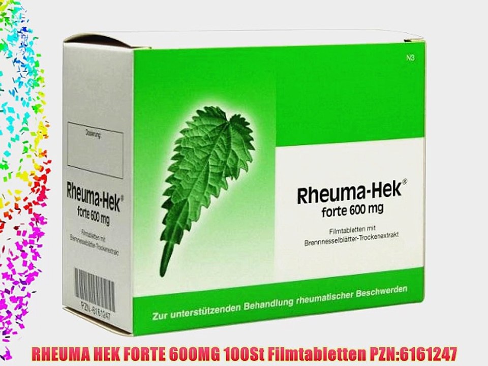 RHEUMA HEK FORTE 600MG 100St Filmtabletten PZN:6161247