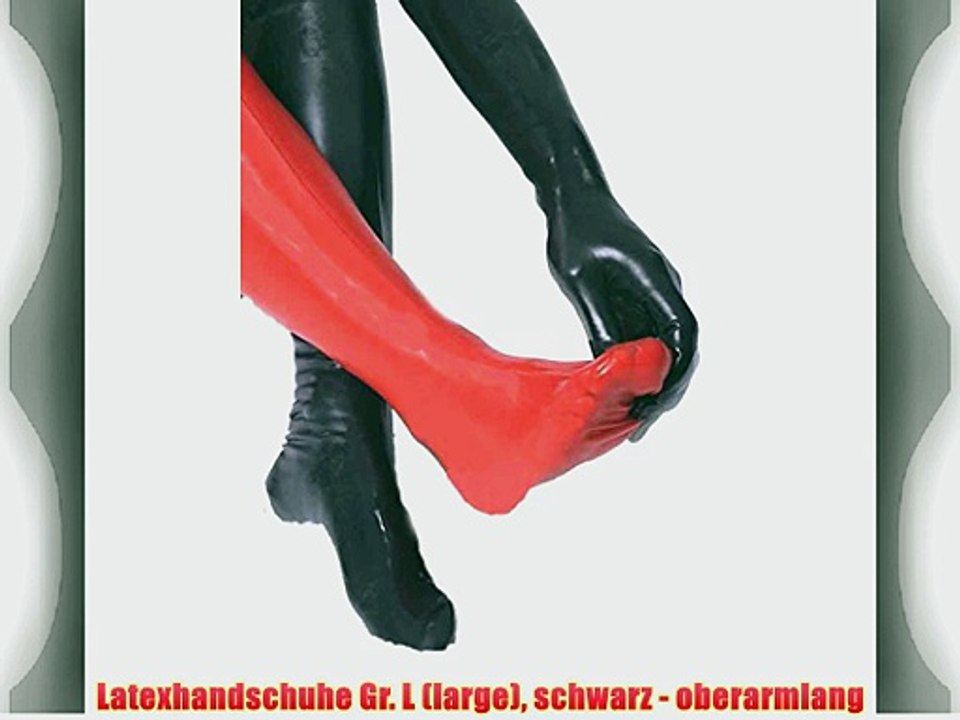 Latexhandschuhe Gr. L (large) schwarz - oberarmlang
