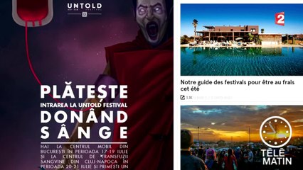Donnez votre sang et assistez gratuitement au festival Untold en Roumanie ! - 2015/07/21