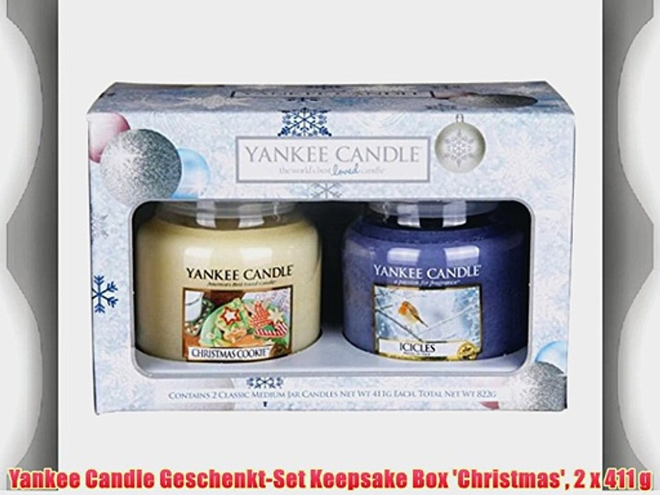 Yankee Candle Geschenkt-Set Keepsake Box 'Christmas' 2 x 411 g