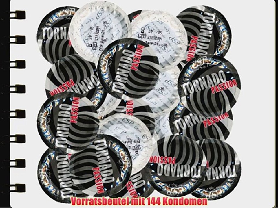 ESP Tornado Passion - 144 Spezialformkondome mit Spiralform!