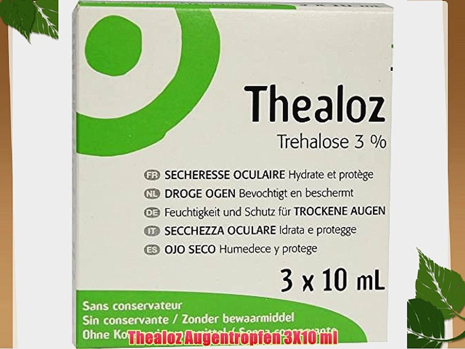 Thealoz Augentropfen 3X10 ml