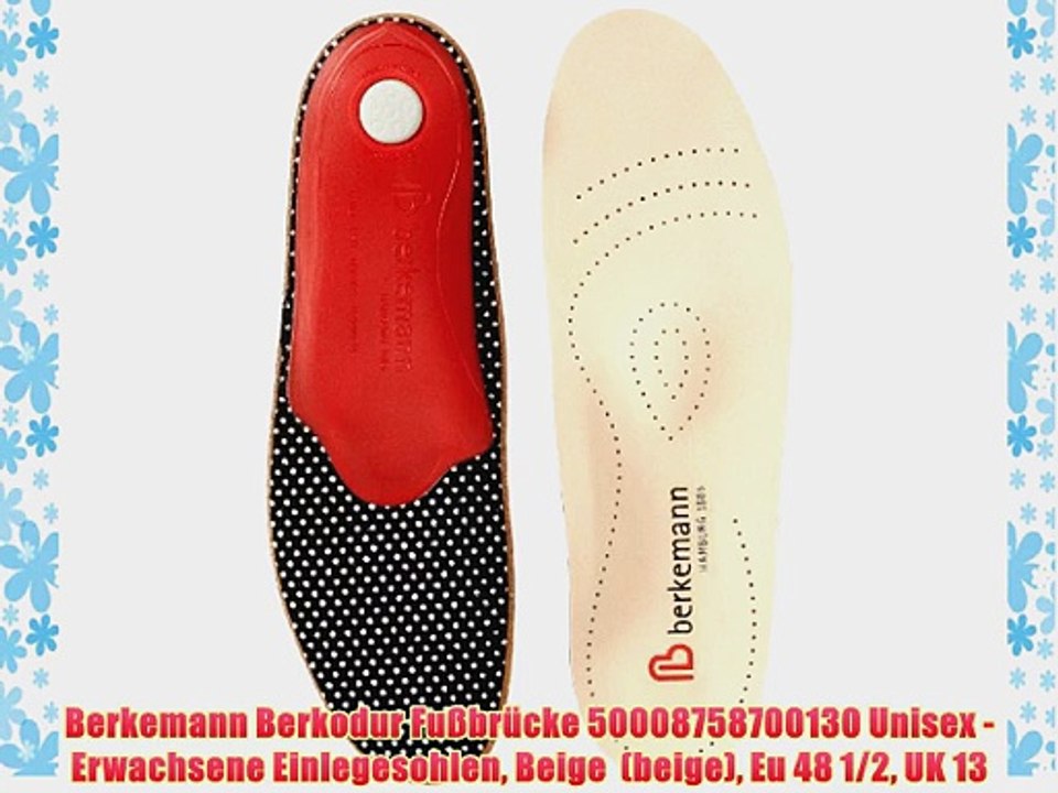 Berkemann Berkodur Fu?br?cke 50008758700130 Unisex - Erwachsene Einlegesohlen Beige  (beige)