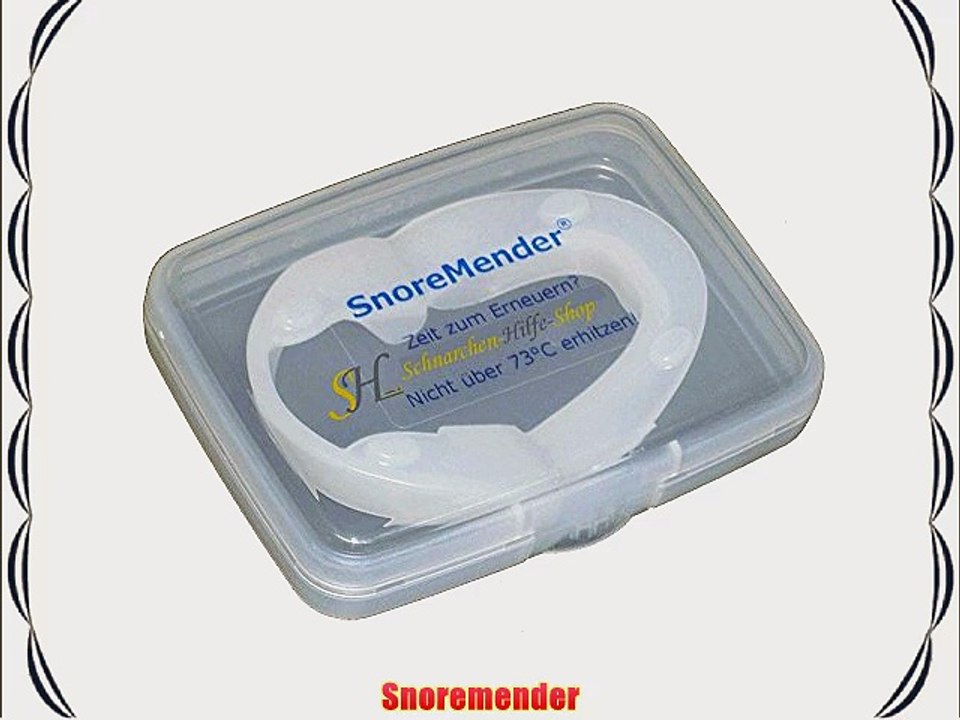 Snoremender Anti-Schnarchschiene - das Original!