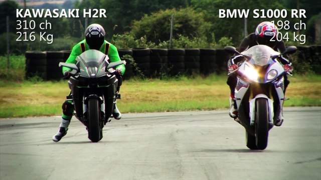 Test d'accélération : Kawasaki H2R vs BMW S1000RR