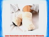 Furry Warmers Fully Microwavable Furry Boots Cream