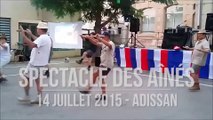 Spectacle des Aînés - 14 juillet 2015 - ADISSAN