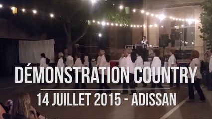 Démonstration de Country- 14 juillet 2015 - ADISSAN