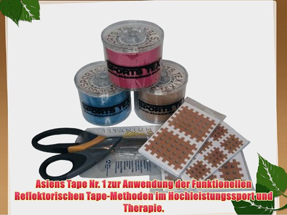 mediAID SPORTS-TEX Kinesiologie-Tape STARTER-SET (Small) inkl. TapePlus Gel