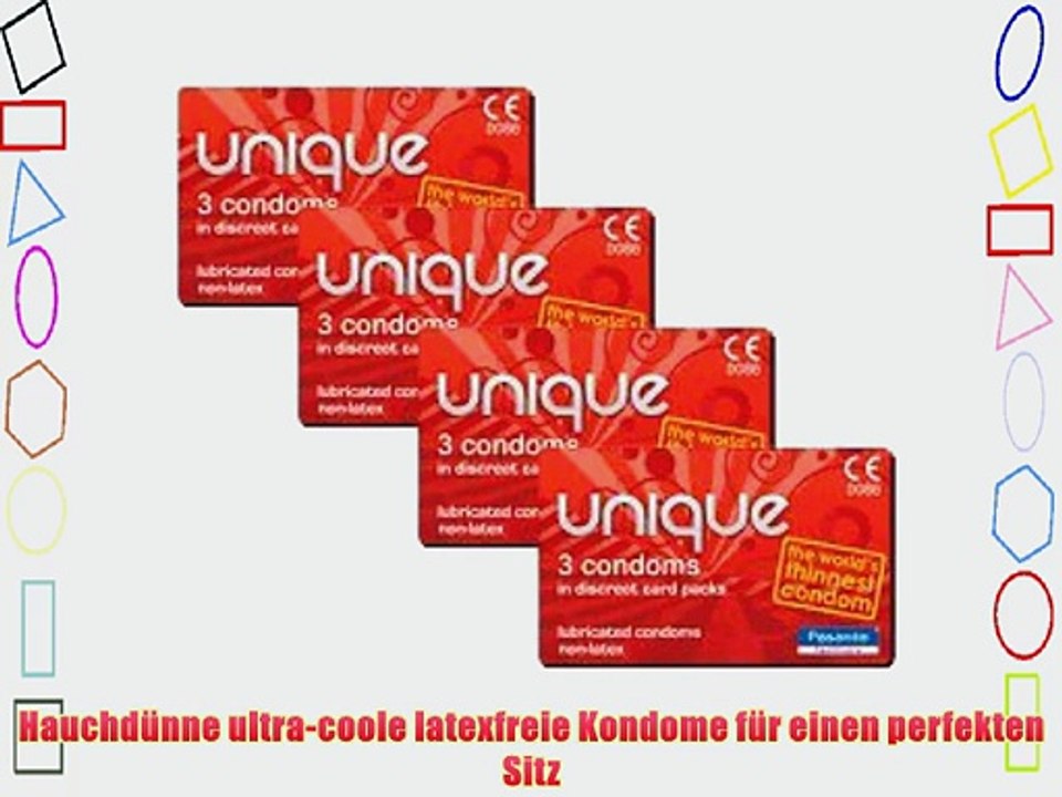 Pasante Unique Ultra-Sensitive Kondome - Packungen im Kreditkartenformat! 24 Kondome