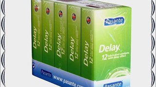 Pasante Delay 60 (5x12) aktverl?ngernde Kondome - Vorteilspack!