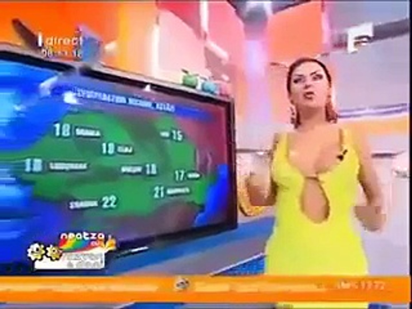 Tv Presenter dancing accident Nip Slip Daniela Crudu By Daily Fun - video  Dailymotion