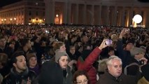 St Peter's Square crowd celebrates 'historic moment'