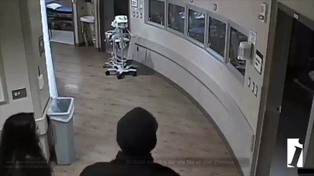 Brutalité policière sur une fille en état d'ivresse