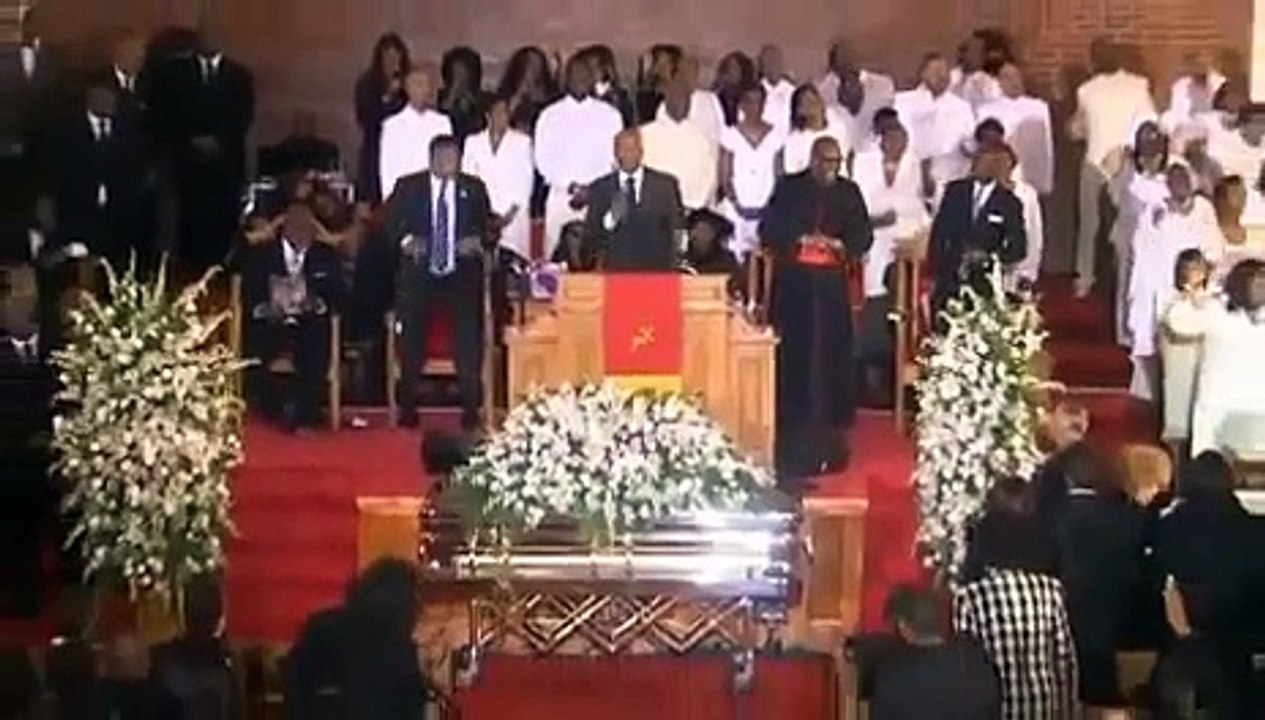 Whitney Houston FUNERAL - Donnie McClurkin - STAND