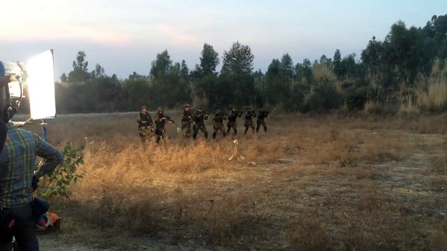 Yalghaar Movie - Behind the scenes of our actors and SSG doing a Tactical Shooting Drill called Walk and Fire